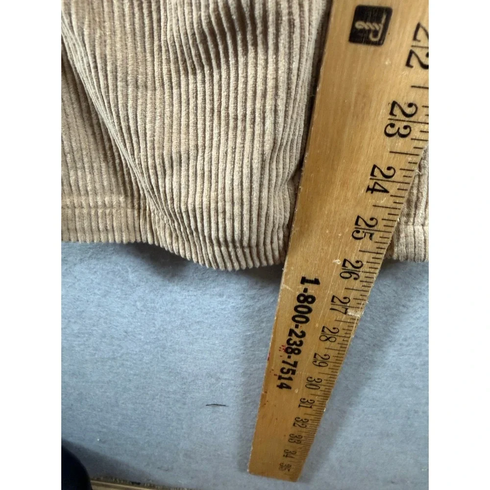 Empyre Tan Corduroy Overalls bib Straight Leg Skate Streetwear Tan Brown XL